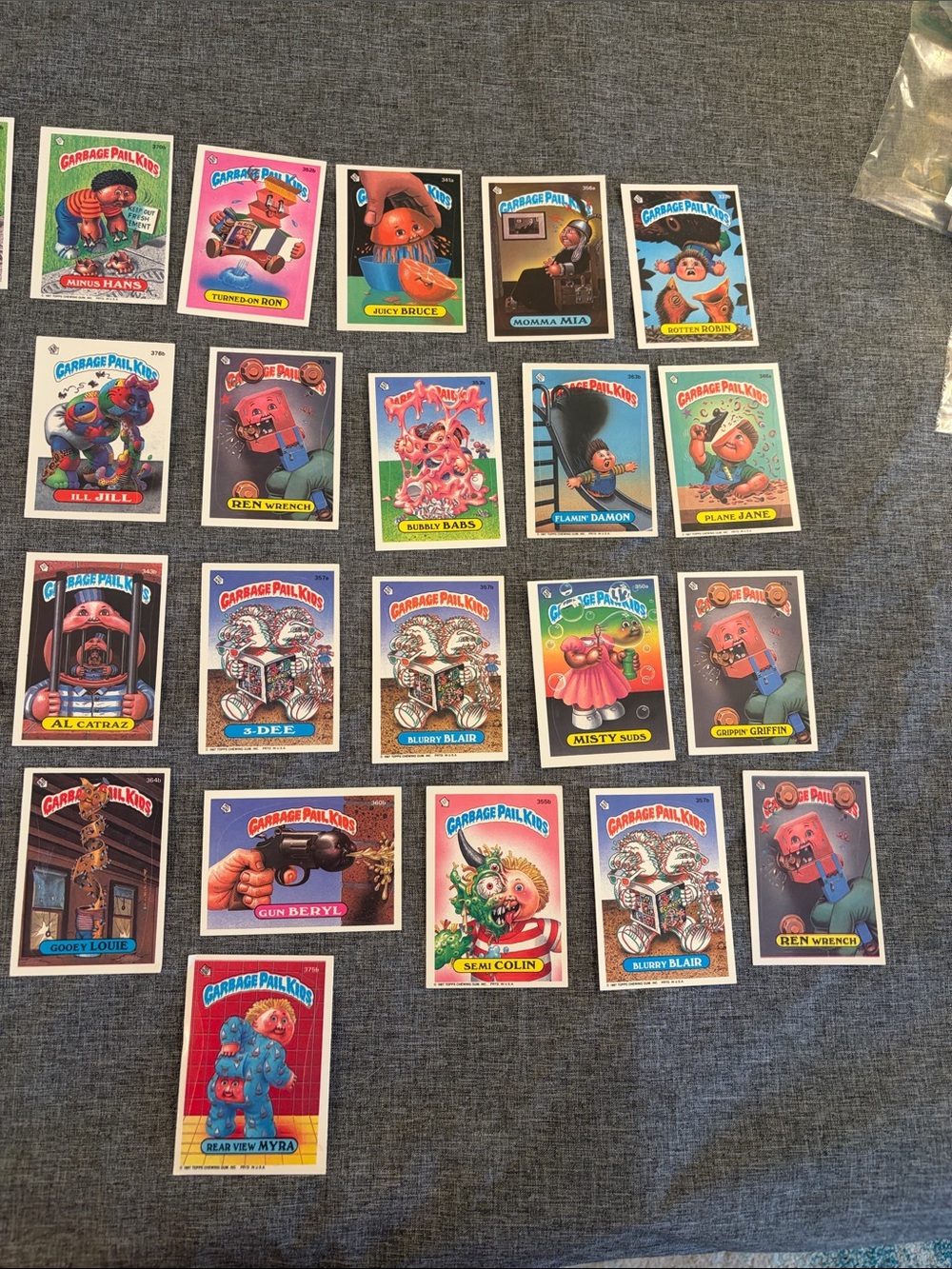 1987 Garbage pail kids series 9 assortment of 37 cards, (with duplicates) - Picture 3 of 6
